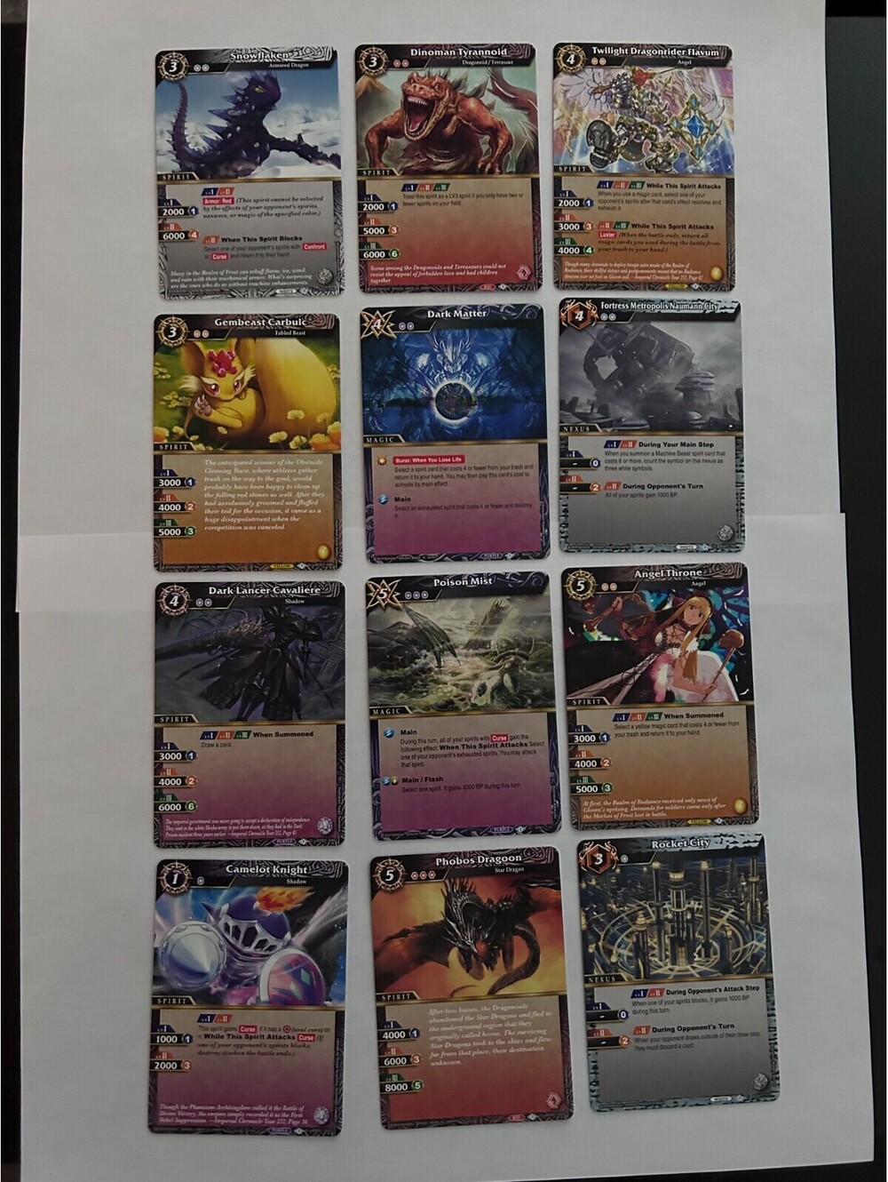 Lot of 19 Battle Spirits Saga BSS trading cards TCG